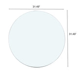 Round Tempered Glass Table Top