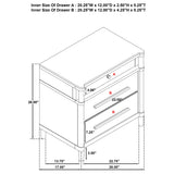 Robinson - 3 Drawer Nightstand - White