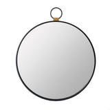 Wall Mirror With Frame, Contemporary Minimalist Accent Mirror For Living Room, Foyer, Entryway, Bedroom - Black
