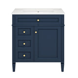 Bathroom Vanity With Top Sink, Storage Cabinet With 2 Drawers, Tip Out Drawer