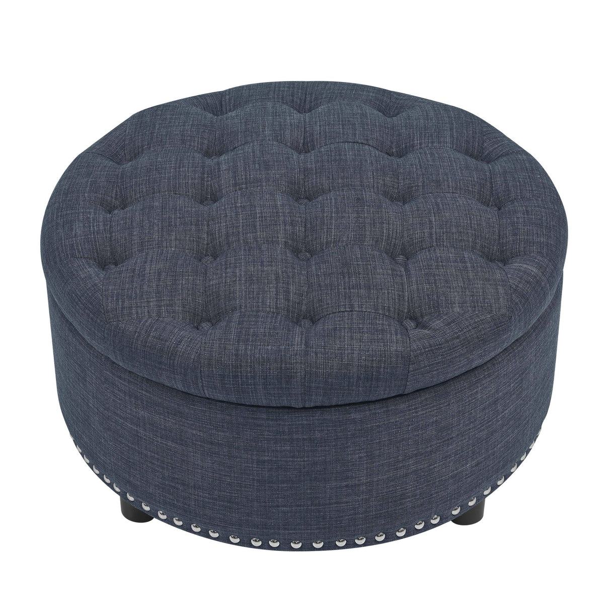 Tufted Storage Ottoman With Upholstery