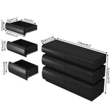 Minimalist Modern 6 Drawer Dresser, Handle Free Design With Wide Storage
