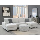 Round Ottoman - Gray