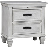 Lockeford - 2 Drawer Nightstand With Pull Out Tray - White