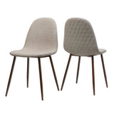 Elegant Dining Chair Set With Fabric
