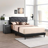 Button Tufted Bed Charming For Cozy Spaces