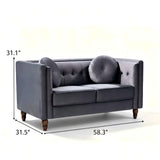 Chesterfield Loveseat 2 Seater Couch For Living Room
