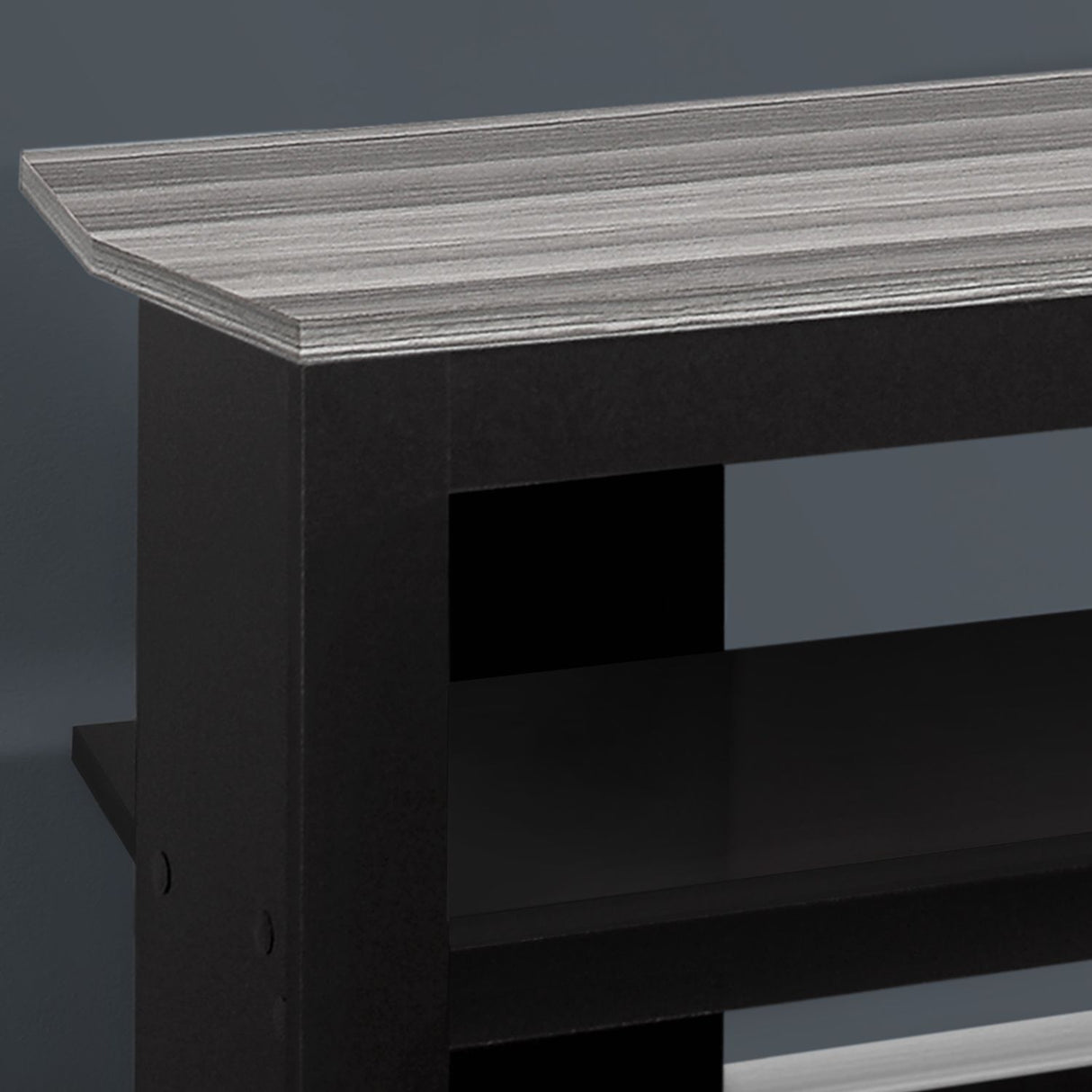 TV Stand, Console, Media Entertainment Center, 3 Storage Shelves