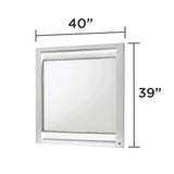 Glam - Mirror & LED Lighting (Includes Mirror Only) - White