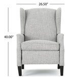 Westeros Wing Back Fabric Upholstered Recliner