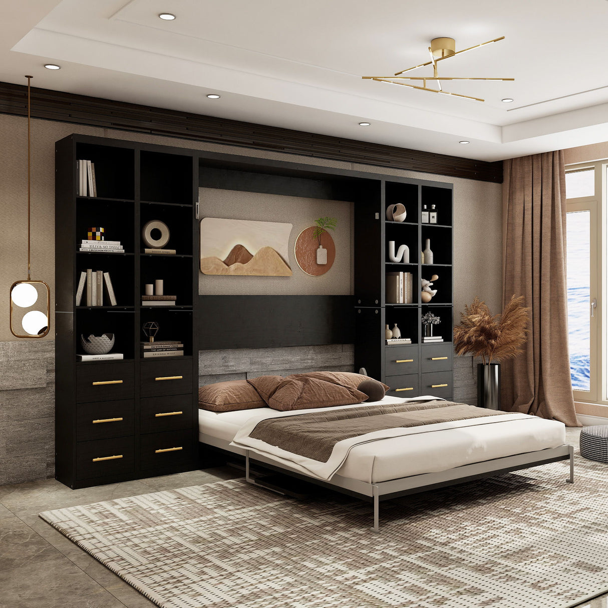 Multifunctional Vertical Murphy Wall Bed