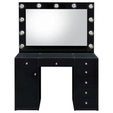 Fern - 7 Drawer Vanity Set With Mirror And Globe Lights