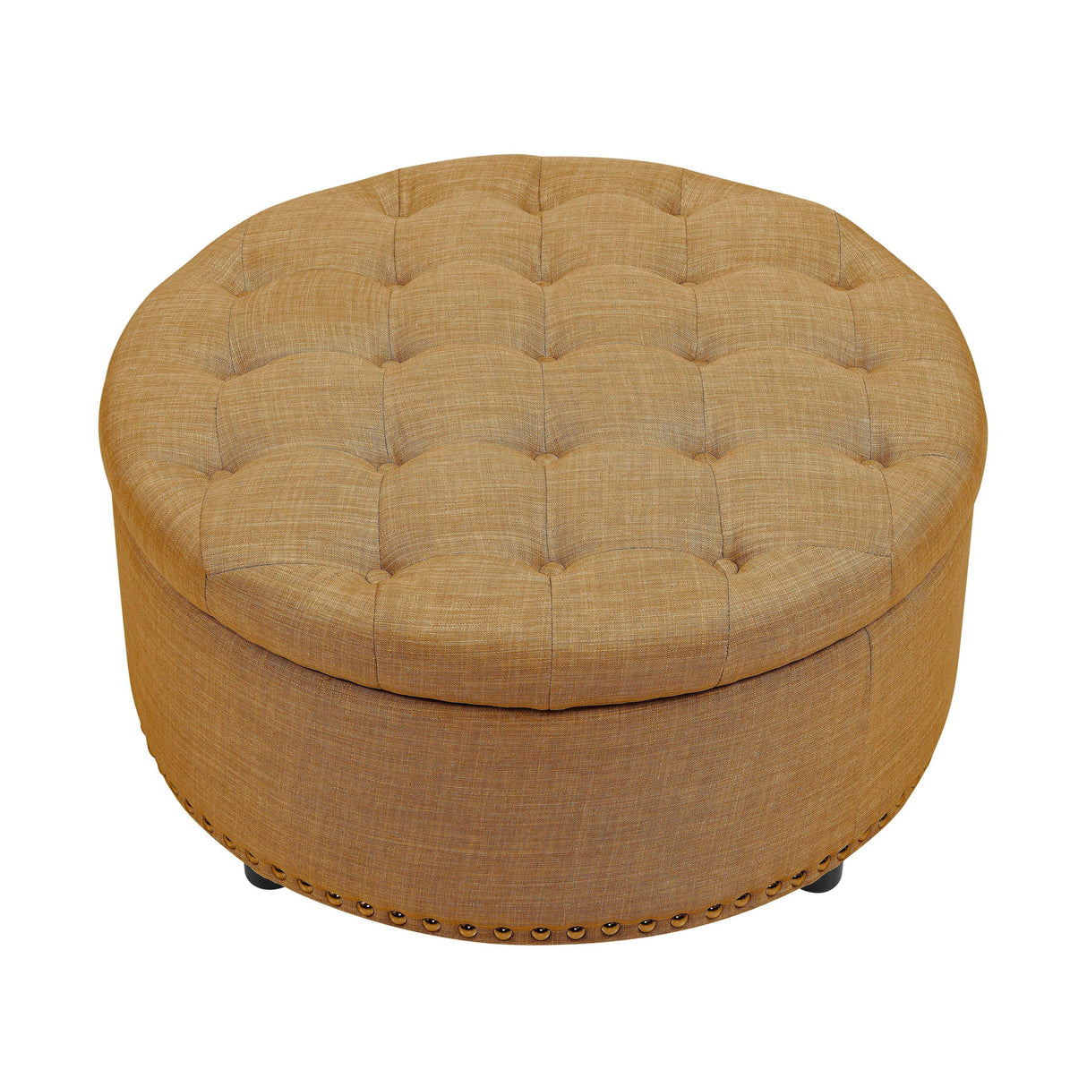 Tufted Storage Ottoman With Upholstery