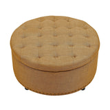 Tufted Storage Ottoman With Upholstery