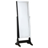 Radavera - Jewelry Cheval Mirror With Tilt Function - Black