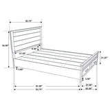 Queen Storage Bed With Platform Design And Drawer Storage - Brown