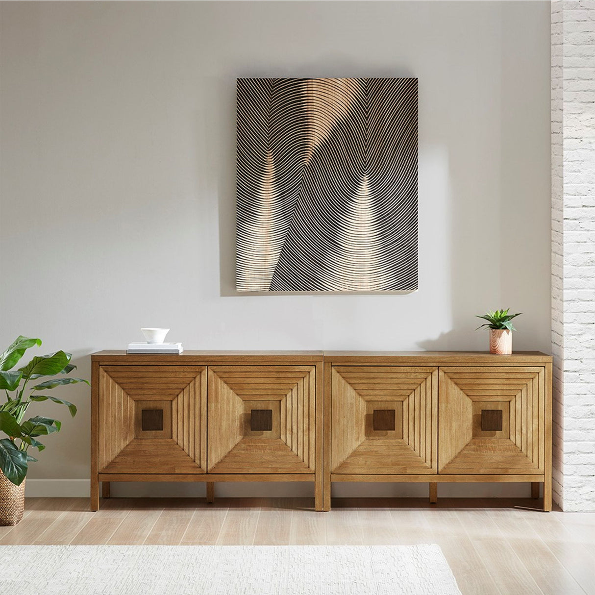 Accent Cabinet With Adjustable Shelves - Natural