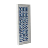 Hanging Sculptures, Modern Wall Art Decor (Set of 2) - White / Blue