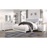 Skye - Marble Nightstand - White