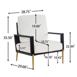 Modern Armchair With Solid Wood Frame