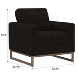 Accent Chair With Track Arm Design