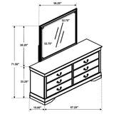 6 Drawer Dresser With Mirror