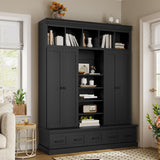 Hall Tree With Bench And 5 Storage Cubbies
