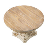 Cake Stand, Cake Plate With Magnesium Base - Cream / Brown