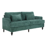 Mid Century Modern Fabric Loveseat Sofa, 2 Seat Upholstered Couch