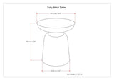 Toby - Handcrafted Metal Accent Table