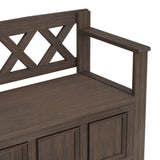 Amherst - Handcrafted Entryway Storage Bench