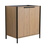 Contemporary Freestanding Bathroom Vanity With Adjustable Shelves