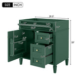 Bathroom Vanity With 2 Drawers And Tip-Out Drawer, Storage Cabinet