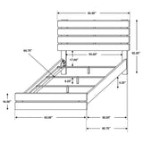Geary - Slatted Headboard Panel Bedroom Set