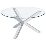 Round Top Coffee Table - Chrome