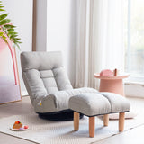 Adjustable Japanese Reclining Floor Chair Sofa With Metal Frame For Living Room