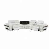 Nova - Sectional With Bluetooth Speaker, LED And Lifting Wine Cabinet