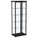 Nevra - 4 Shelf Display LED Curio Cabinet