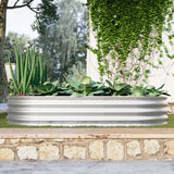 Heavy Duty Galvanized Raised Garden Bed Kit For Vegetables, Flowers & Herbs