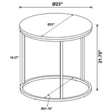 Arrize - Round Side End Table - Mango Color