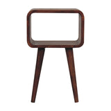 Minimalist Open Curved Nightstand
