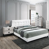 Contemporary Style Bed, Rectangle Headboard