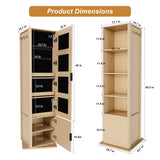 360° Rotating Makeup Cabinet With Full Length Mirror