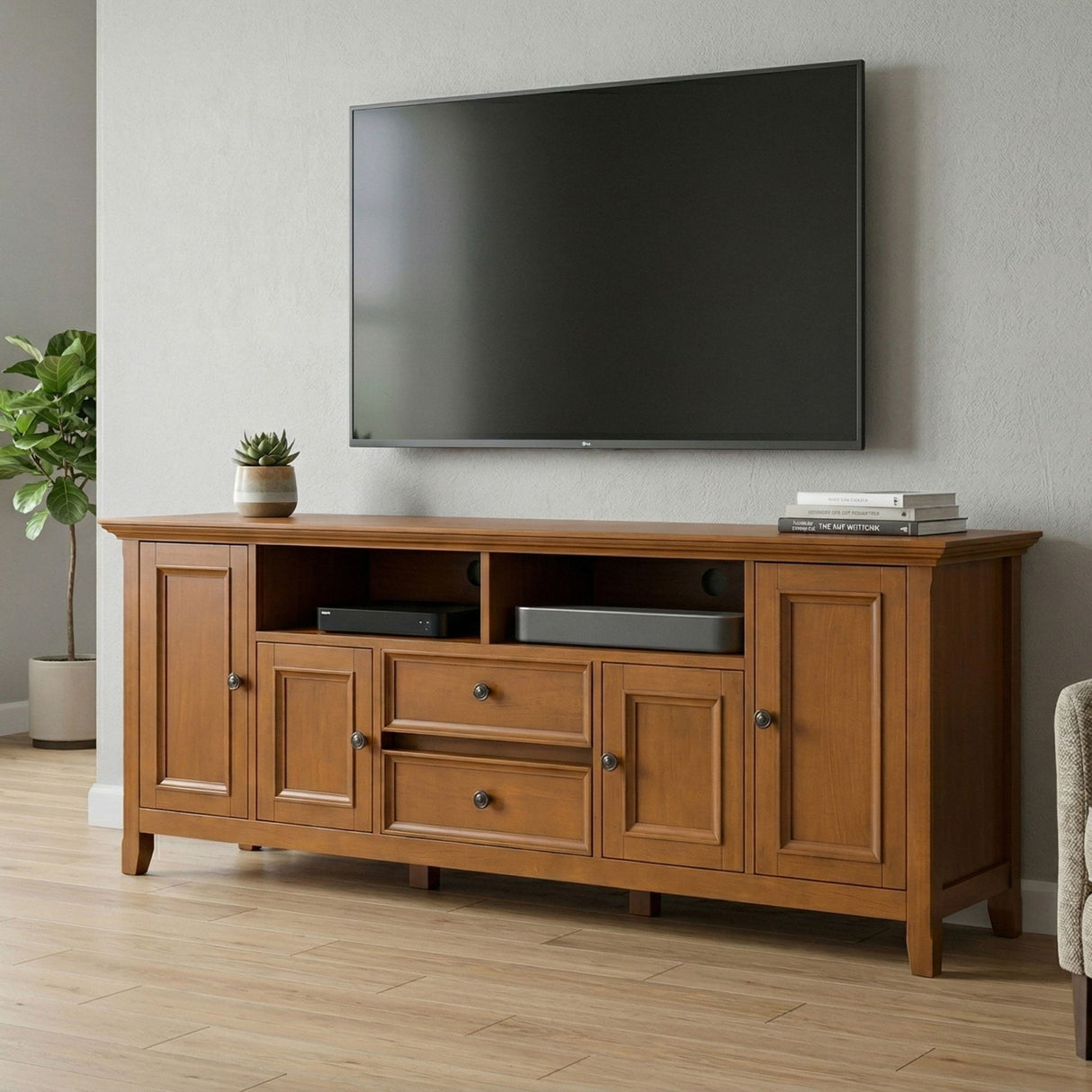 Amherst - Handcrafted Wide TV Media Stand