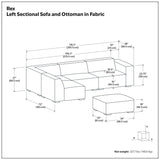 Rex - Handcrafted Sectional Sofa And Ottoman