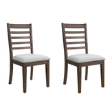 Upholstered Armless Chairs With High Ladder Back