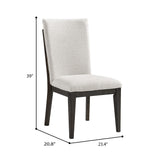 Soft Upholstered Dining Chairs (Set of 2) - Brown