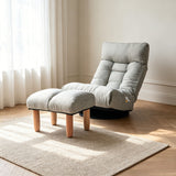 Adjustable Japanese Reclining Floor Chair Sofa With Metal Frame For Living Room