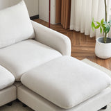 Oversize Modular Free Combination Sectional Sofa Couch With Ottoman For Living Room