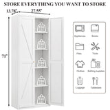 Adjustable 2 Door Storage Cabinet With Adjustable Shelves